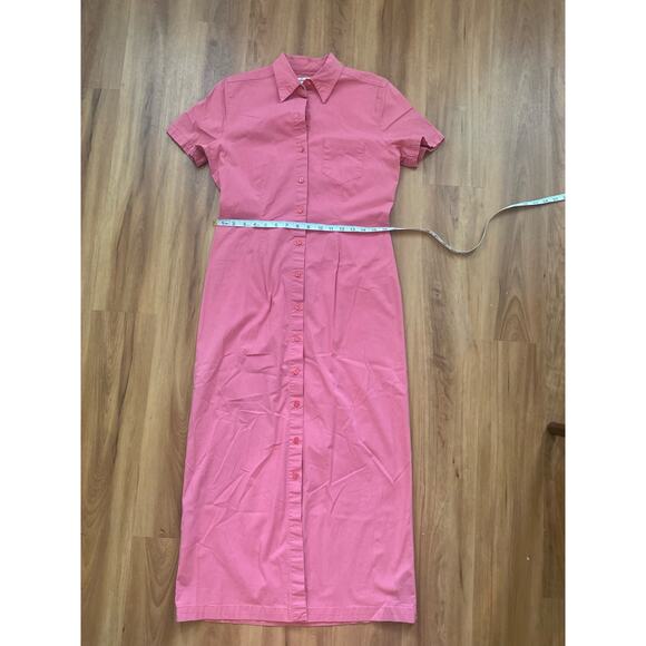 Women’s Eddie Bauer Size Medium Button Shirt Dress Collar - Picture 5 of 6